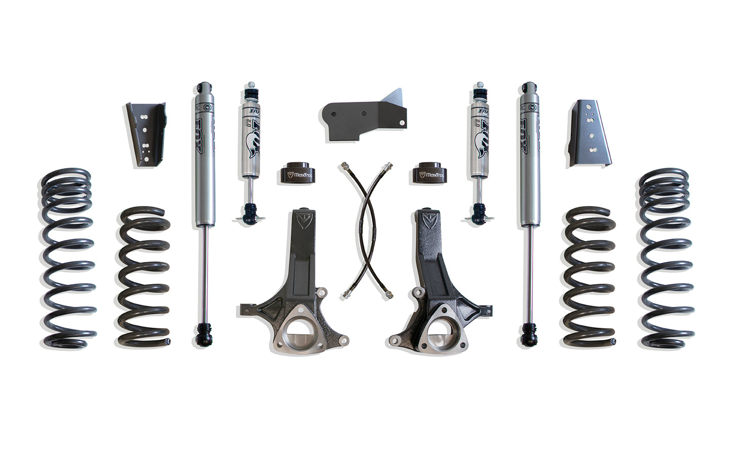 MaxTrac 09-18 RAM 1500 2WD 4.7L V8 7in/4.5in MaxPro Elite Spindle Lift Kit w/FOX Shocks K882470F