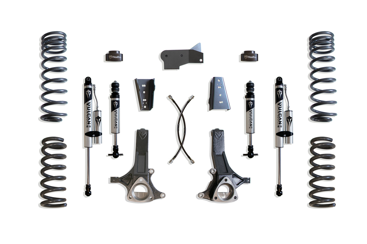 Maxtrac 09-24 Dodge RAM 1500 2WD 7in Lift Kit w/ Vulcan IFP Front/Vulcan Resevoir Shocks Rear)  K882471VR