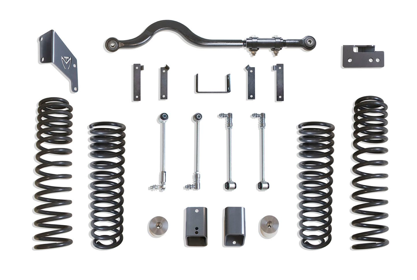 MaxTrac 07-18 Jeep Wrangler JK 2WD/4WD 4.5in/4.5in Coil Lift Kit w/Front Track Bar K889745