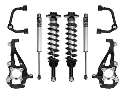 ICON 21-23 Ford F150 4WD 3.5-4.5in  Stage 1 Suspension System With Tubular Upper Control Arms  K93141T