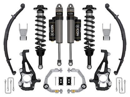 ICON 21-23 Ford F150 Tremor 4WD 3.5-4.5in Stage 2 Suspension Sys Billet UCA / Leaf Pack K93142L
