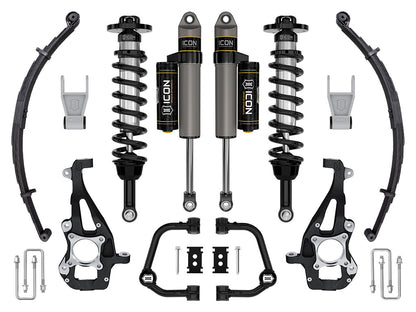 ICON 21-23 Ford F150 Tremor 4WD 3.5-4.5in Stage 2 Suspension Sys Tubular UCA / Leaf Pack K93142TL