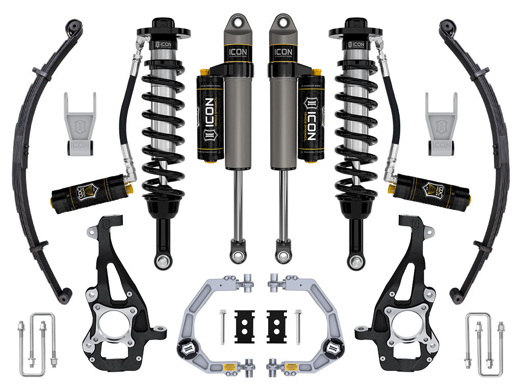 ICON 21-23 Ford F150 Tremor 4WD 3.5-4.5in Stage 4 Suspension Sys Billet UCA / Leaf Pack K93144L