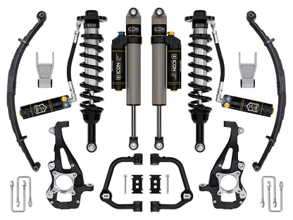 ICON 21-24 Ford F-150 4WD 2.5 Series Stage 4 Tubular CDXS Suspension System w/ Leaf Pack K93144TLD