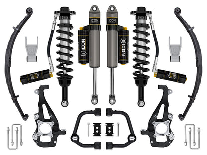 ICON 21-23 Ford F150 Tremor 4WD 3.5-4.5in Stage 4 Suspension Sys Tubular UCA / Leaf Pack K93144TL