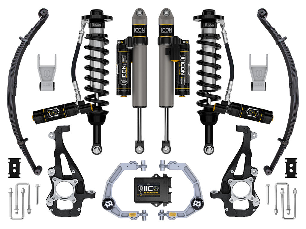 ICON 21-23 Ford F150 Tremor 4WD 3.5-4.5in Stage 5 Suspension Sys Billet UCA / Leaf Pack K93145L