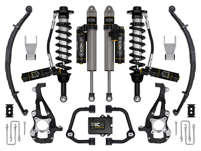 ICON 21-23 Ford F150 Tremor 4WD 3.5-4.5in Stage 5 Suspension Sys Tubular UCA / Leaf Pack K93145TL