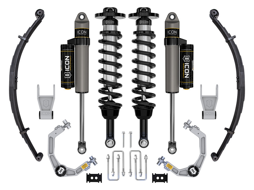 ICON 21-23 Ford F150 Tremor 4WD 2.5-3" Stage 2 Suspension Sys Billet UCA / Leaf Pack K93162L