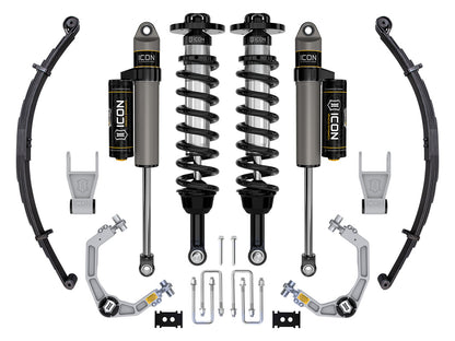 ICON 21-23 Ford F150 Tremor 4WD 2.5-3" Stage 2 Suspension Sys Billet UCA / Leaf Pack K93162L