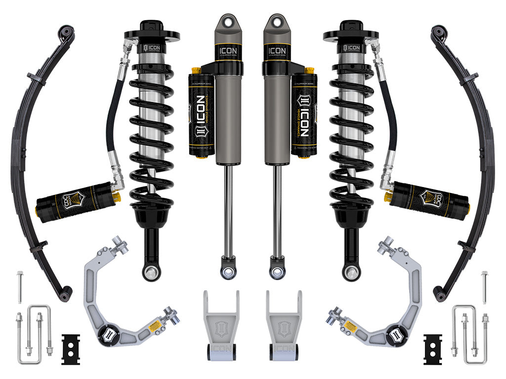 ICON 21-23 Ford F150 Tremor 4WD 2.5-3" Stage 4 Suspension Sys Billet UCA / Leaf Pack K93164L
