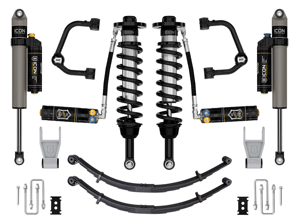 ICON 21-24 Ford F-150 Tremor Stage 4 Tubular CDXS Suspension System w/ Leaf Pack K93164TLD