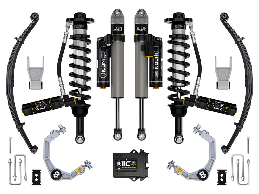 ICON 21-23 Ford F150 Tremor 4WD 2.5-3in Stage 5 Suspension Sys Billet UCA / Leaf Pack K93165L