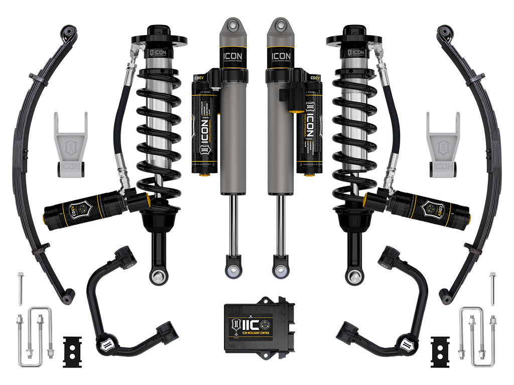 ICON 21-23 Ford F150 Tremor 4WD 2.5-3in Stage 5 Suspension Sys Tubular UCA / Leaf Pack K93165TL