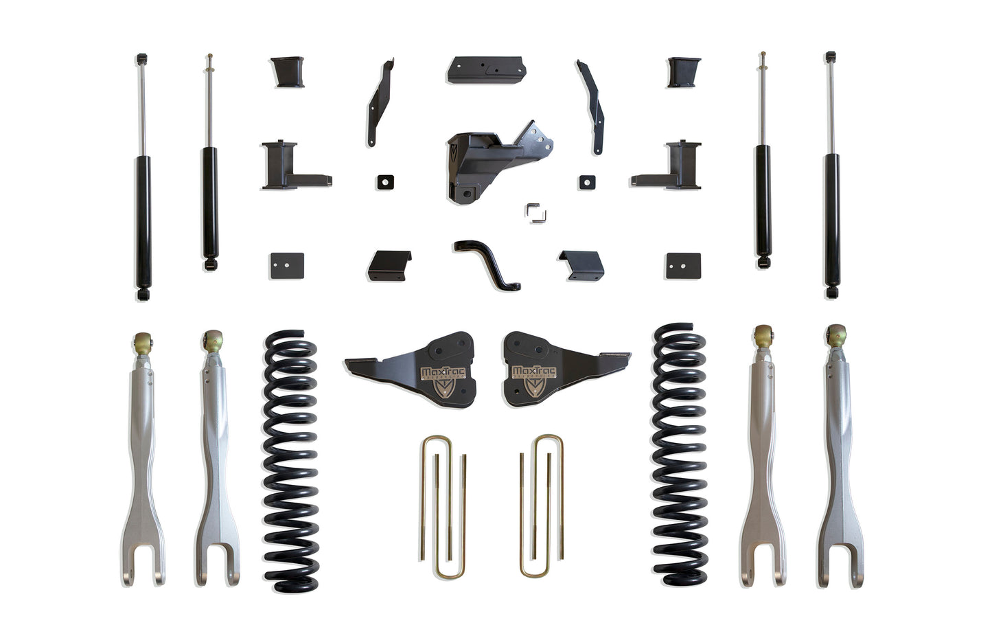 Maxtrac 8in MaxPro Kit w/ Forged Aluminum 4-Links & Maxtrac Shocks K943385L