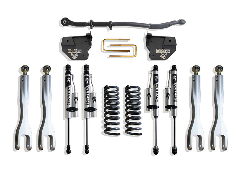 Maxtrac 14-24 Dodge RAM 2500 4WD 2.5in Leveling Kit w/ Alum. 4-Link System & Vulcan 2.0 Res. Shocks K947225VRL