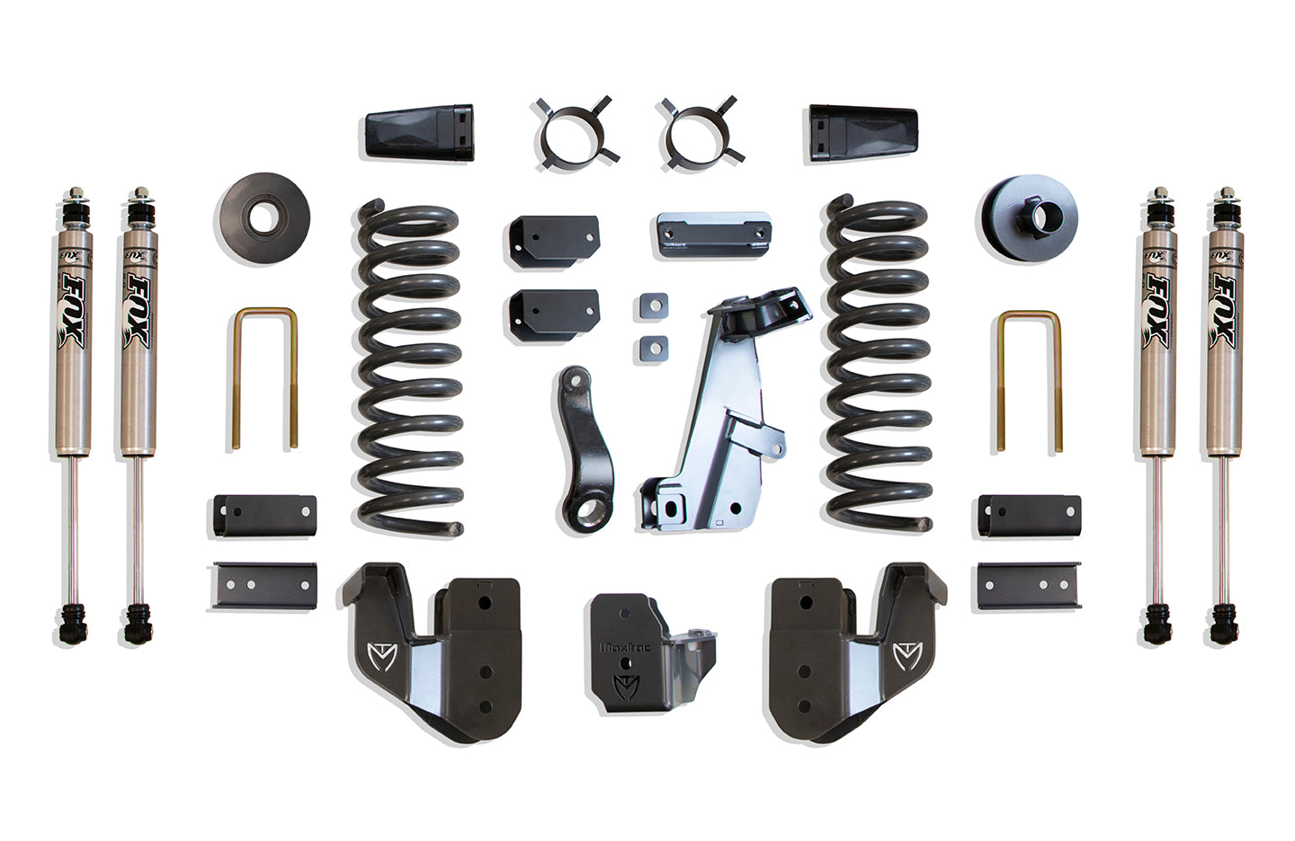 MaxTrac 14-18 RAM 2500 4WD 4in/1in MaxPro Elite Coil Lift Kit w/Radius Arm Brkts & FOX Shocks K947241F