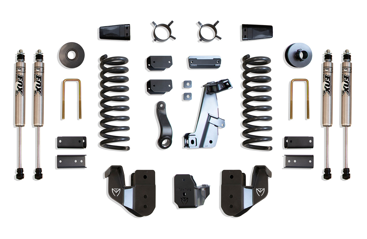 MaxTrac 14-18 RAM 2500 4WD 6in/3in MaxPro Elite Coil Lift Kit w/Radius Arm Brkts & FOX Shocks K947263F