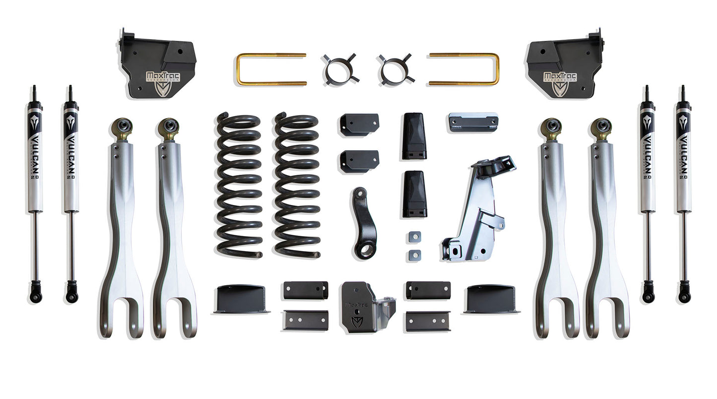 Maxtrac 14-18 Dodge RAM 2500 4WD 6in Lift Kit w/ Forged Alum. 4-Link System & Vulcan 2.0 IFP Shocks K947263VLA