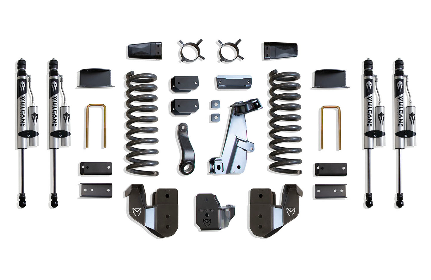 Maxtrac 14-18 Dodge RAM 2500 4WD 6in Lift Kit w/ Radius Arm Brackets & Vulcan 2.0 Reservoir Shocks K947263VRA