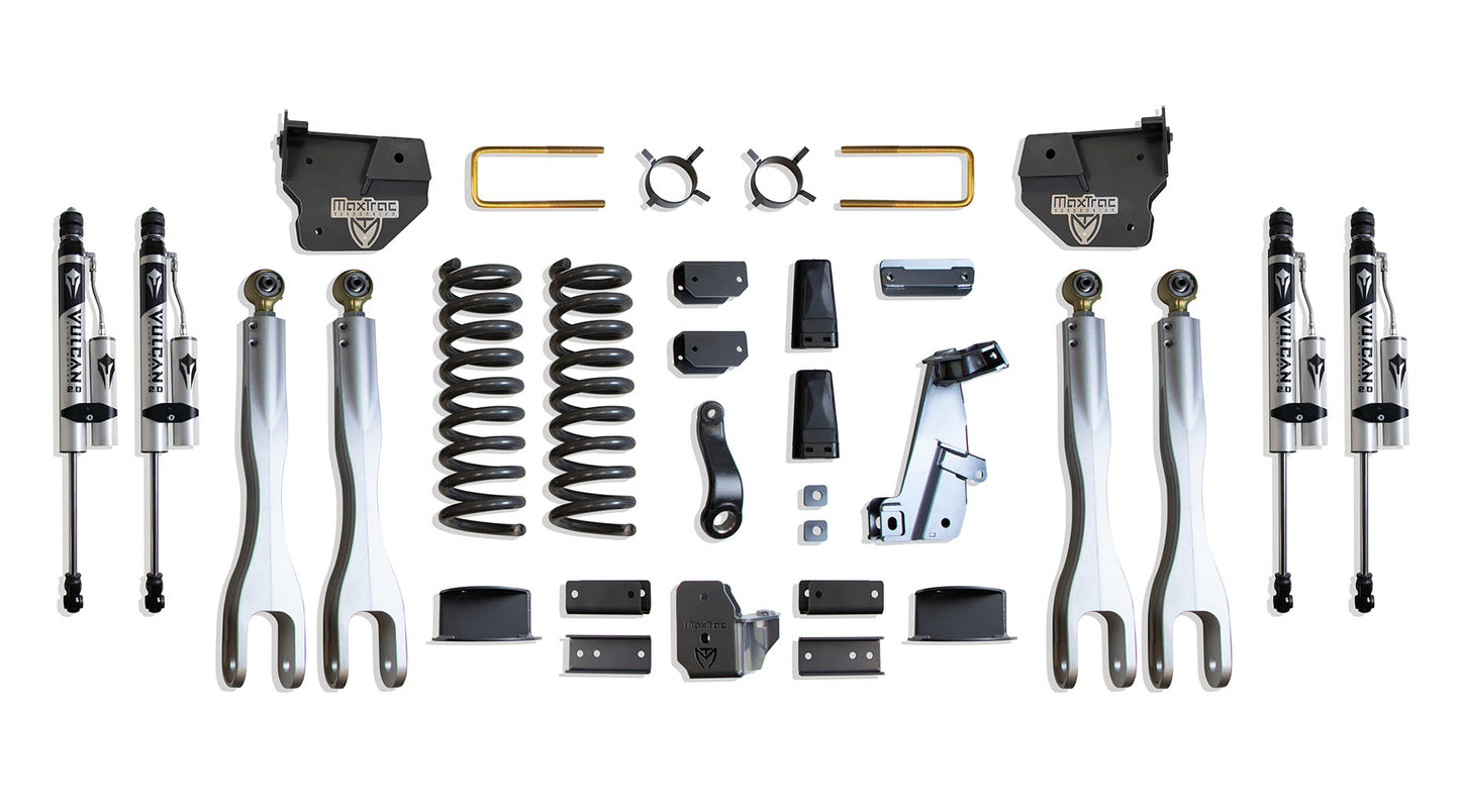 Maxtrac 14-18 Dodge RAM 2500 4WD 6in Lift Kit w/ Forged Alum. 4-Link System & Vulcan 2.0 Reservoir S K947263VRLA