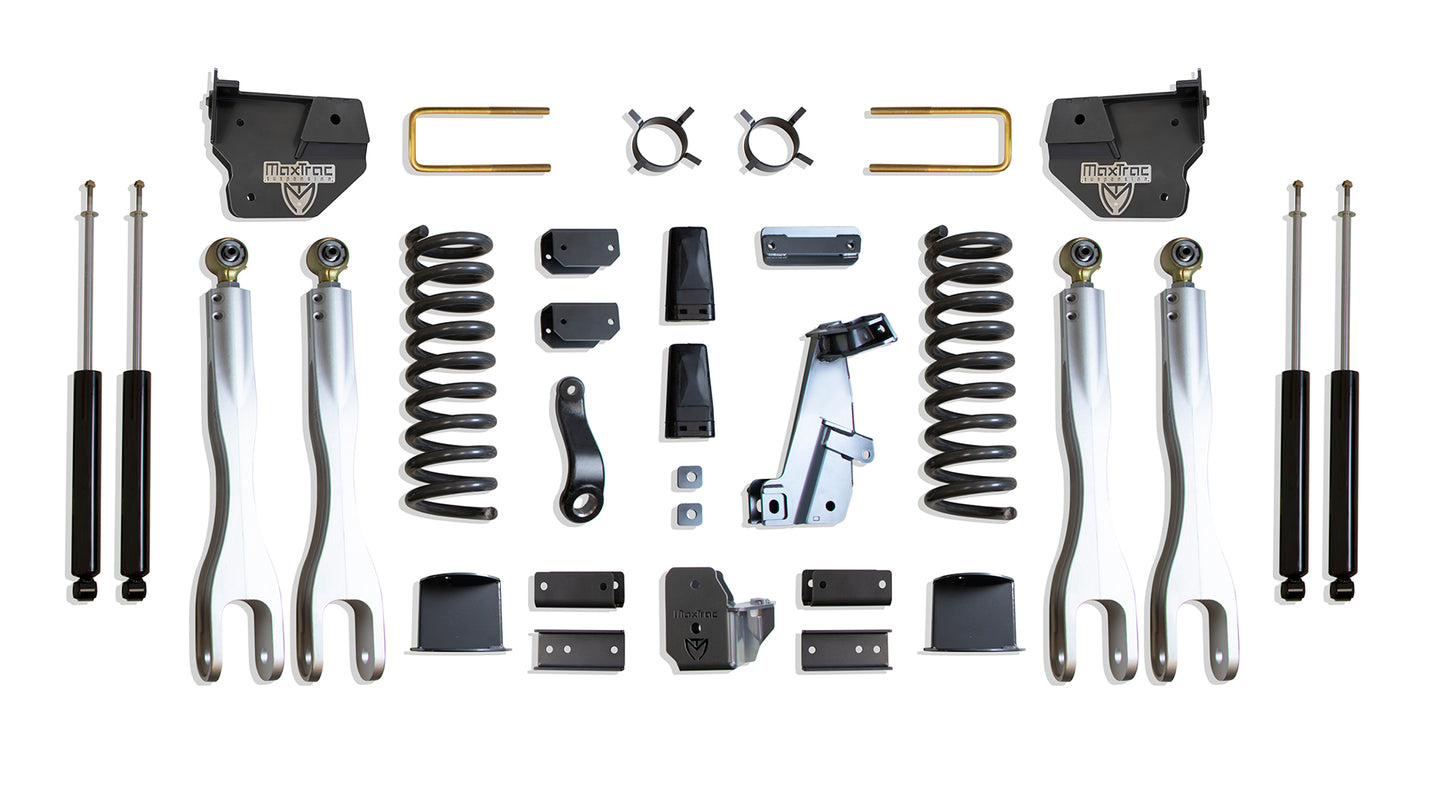 Maxtrac 14-18 Dodge RAM 2500 4WD 8in Lift Kit w/ Forged Alum. 4-Link System & Maxtrac Shocks K947285LA