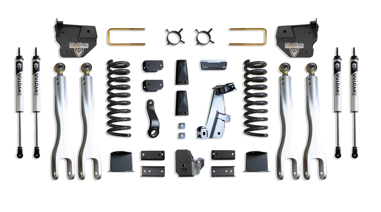 Maxtrac 14-18 Dodge RAM 2500 4WD 8in Lift Kit w/ Forged Alum. 4-Link System & Vulcan 2.0 IFP Shocks K947285VLA
