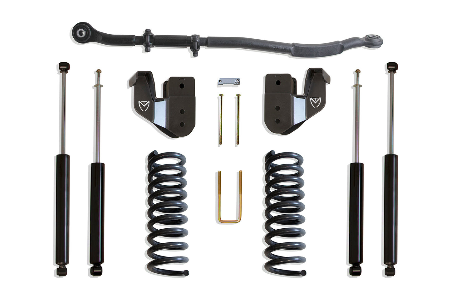 Maxtrac 13-24 Dodge RAM 3500 4WD 2.5in Leveling Kit W/ Radius Arm Brackets & Maxtrac Shocks K947325