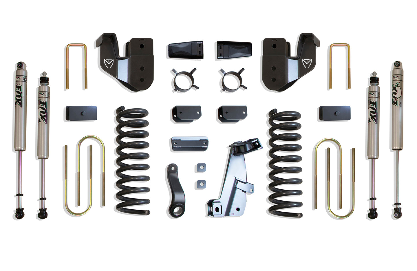 MaxTrac 13-18 RAM 3500 4WD 4in/1in MaxPro Elite Coil Lift Kit w/Radius Arm Brkts & FOX Shocks K947341F