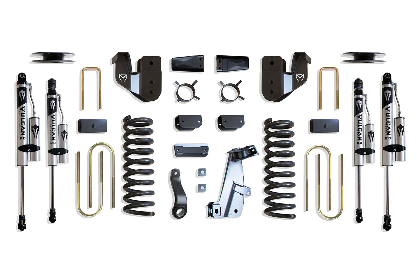Maxtrac 13-18 Dodge RAM 3500 4WD 4in Lift Kit w/ Radius Arm Brackets & Vulcan 2.0 Res. Shocks K947341VRA