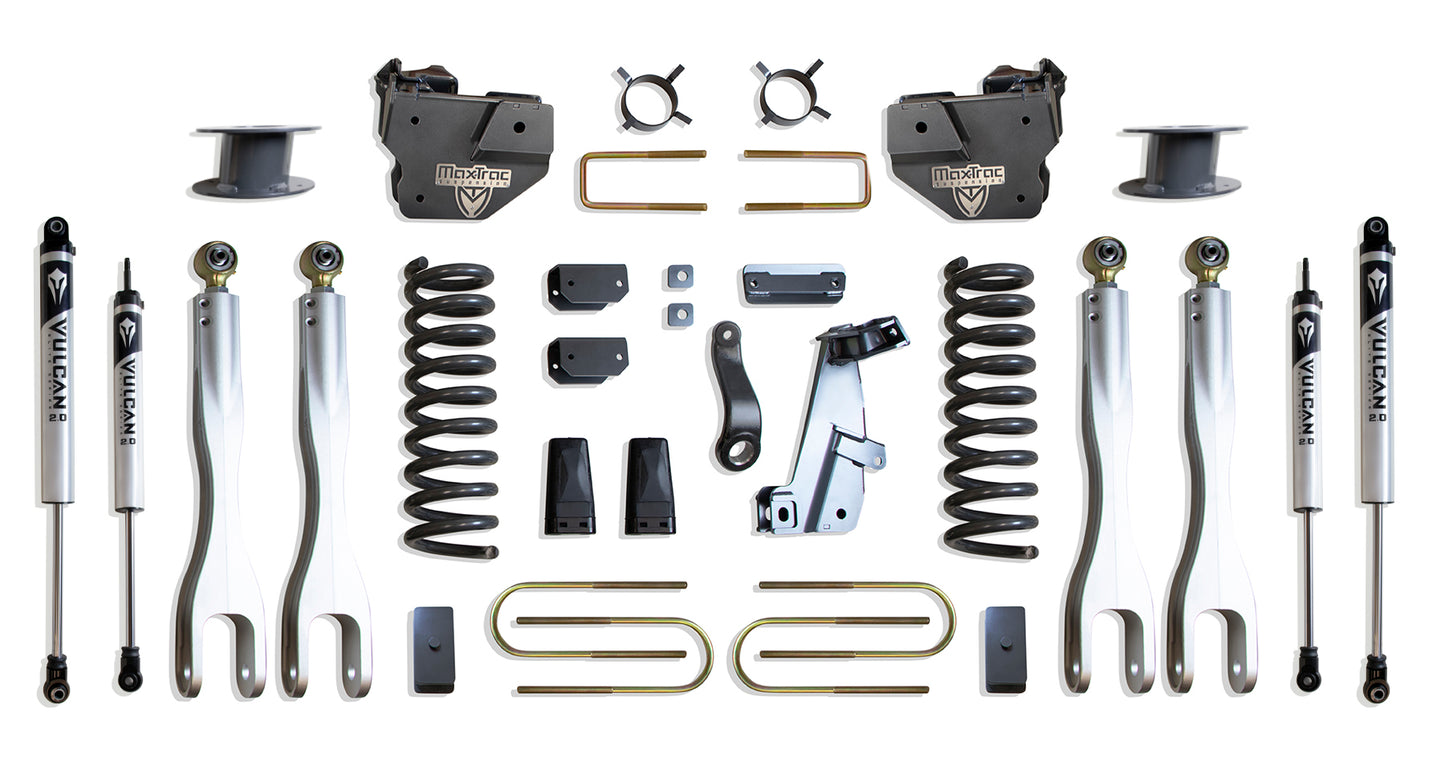 Maxtrac 13-18 Dodge RAM 3500 4WD 6in Lift Kit w/ Forged Alum. 4-Link System & Vulcan 2.0 IFP Shocks K947363VLA