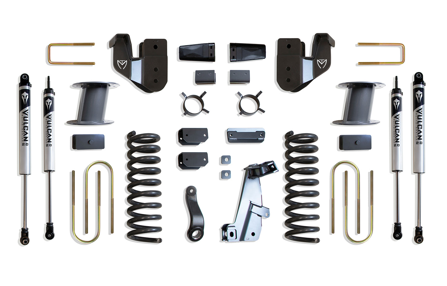 Maxtrac 13-18 Dodge RAM 3500 4WD 8in Lift Kit w/ Radius Arm Brackets & Vulcan 2.0 IFP Shocks K947385VA