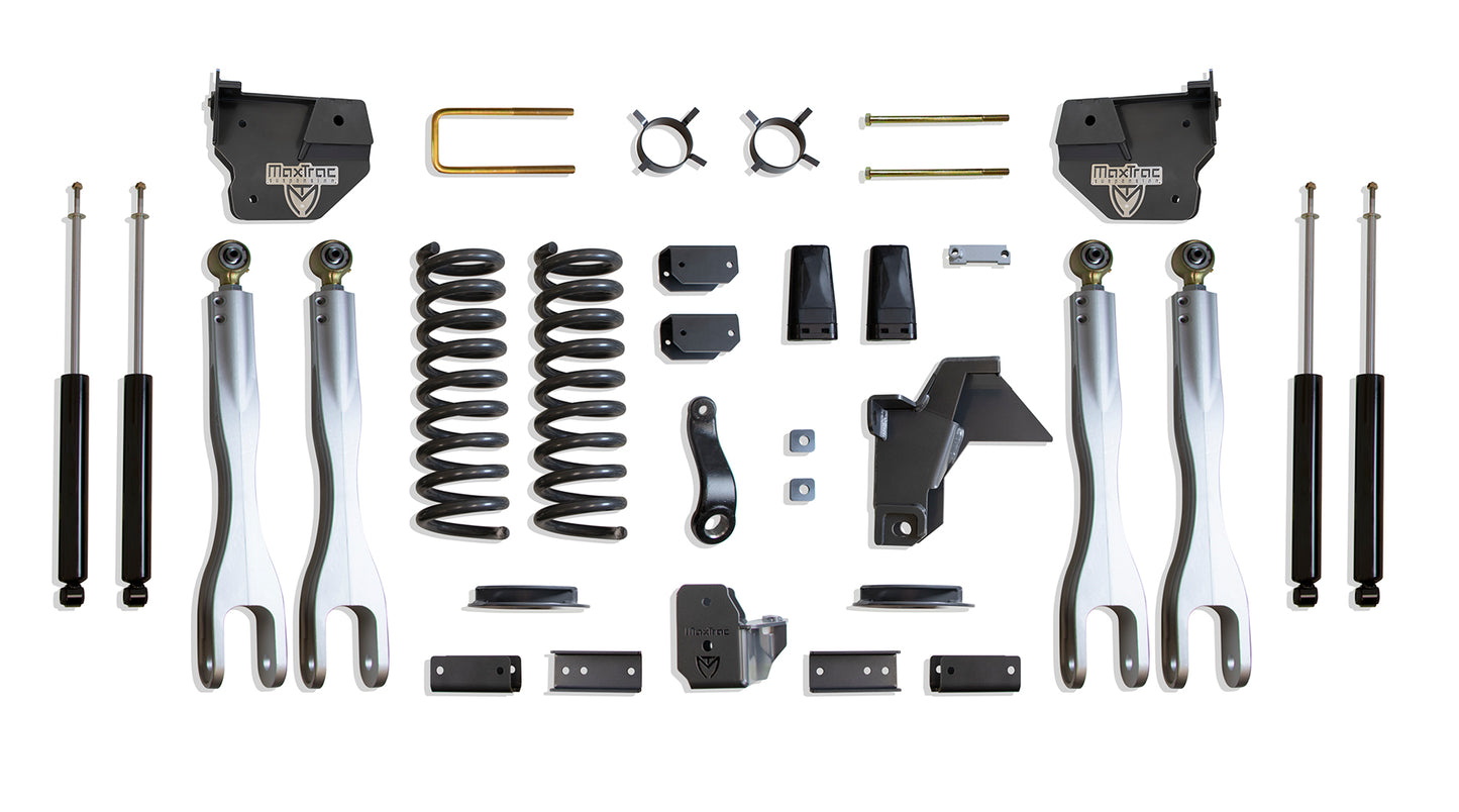 Maxtrac 19-24 Dodge RAM 2500 4WD 4in Lift Kit w/ Forged Alum. 4-Link System & Maxtrac Shocks K947441LA