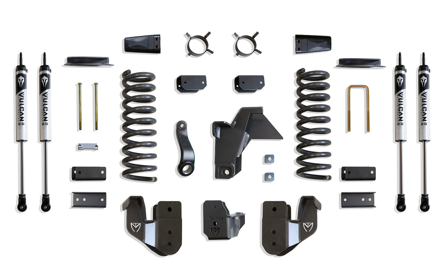 Maxtrac 19-24 Dodge RAM 2500 4WD 4in Lift Kit w/ Radius Arm Brackets & Vulcan 2.0 IFP Shocks K947441VA