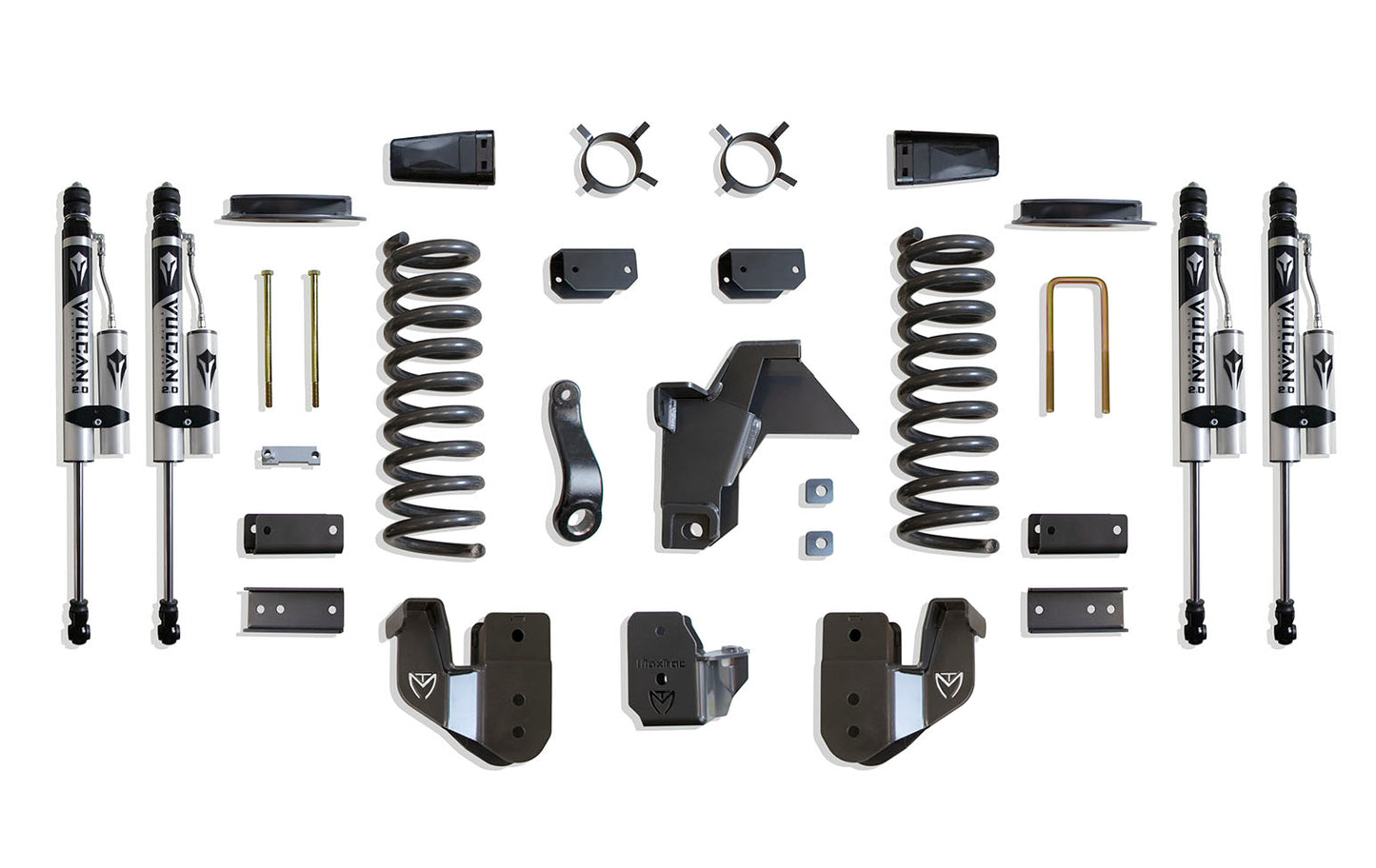 Maxtrac 19-24 Dodge RAM 2500 4WD 4in Lift Kit w/ Radius Arm Brackets & Vulcan 2.0 Reservoir Shocks K947441VRA