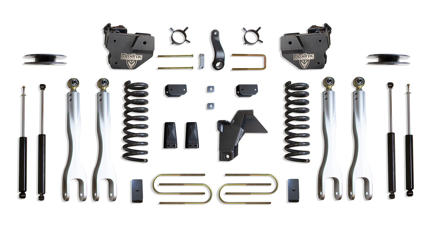 Maxtrac 19-24 Dodge RAM 3500 4WD 4in Lift Kit w/ Forged Alum. 4-Link System & Maxtrac Shocks K947541LA