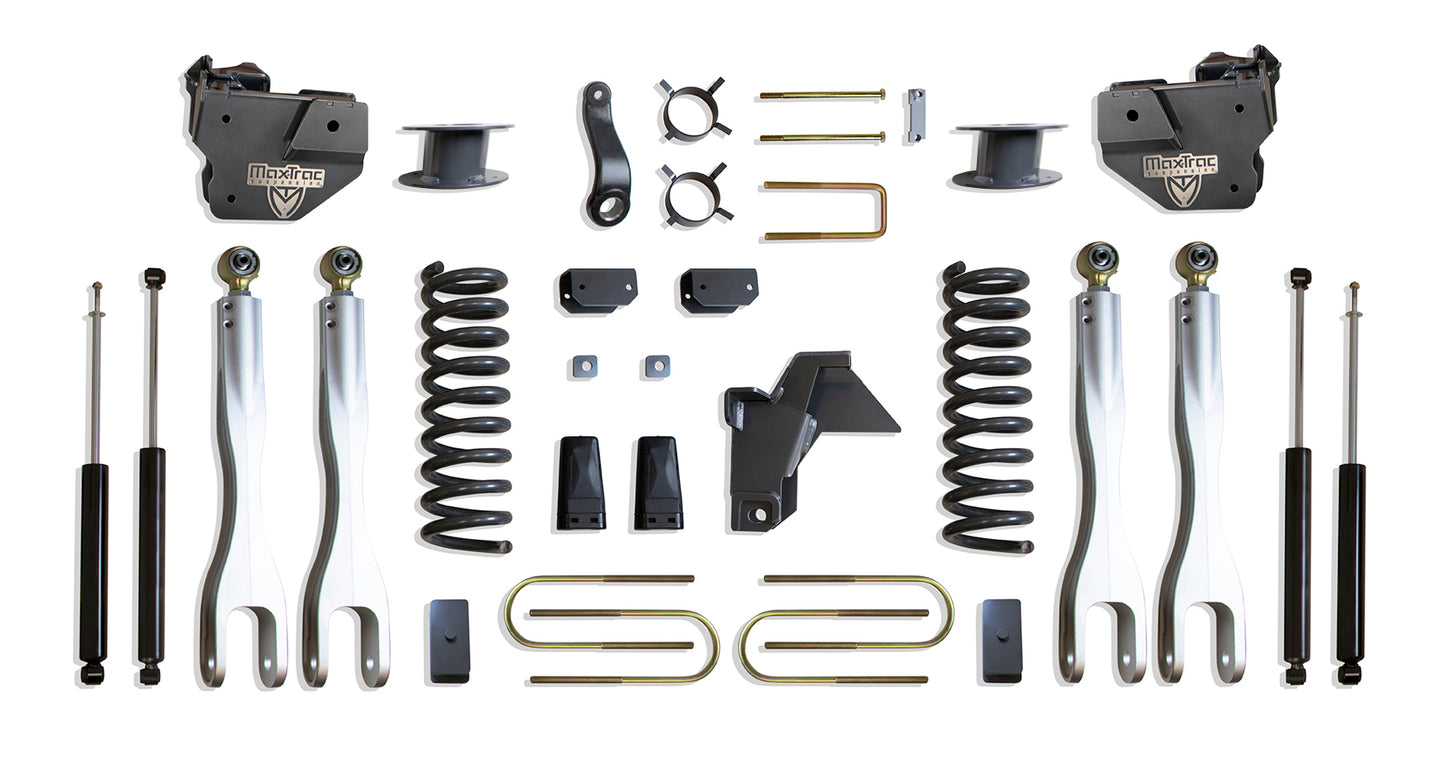 Maxtrac 19-24 Dodge RAM 3500 4WD 6in Lift Kit w/ Forged Alum. 4-link System & Maxtrac Shocks K947563LA