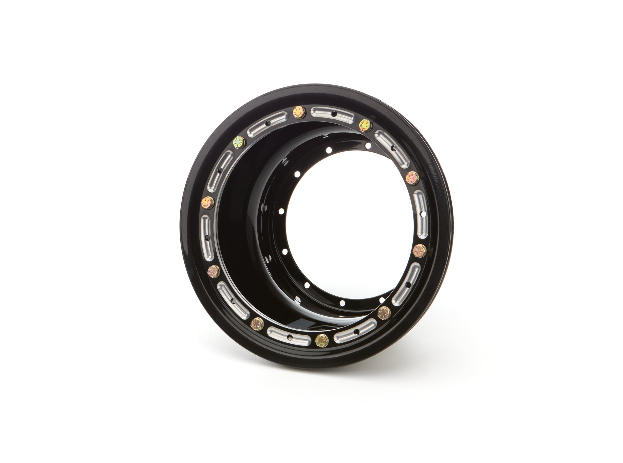 Keizer Aluminum Wheels, Inc. Wheel Half 12-Blt 10in x 6in w/Beadlock Black Wheels Wheel Outer Sections main image