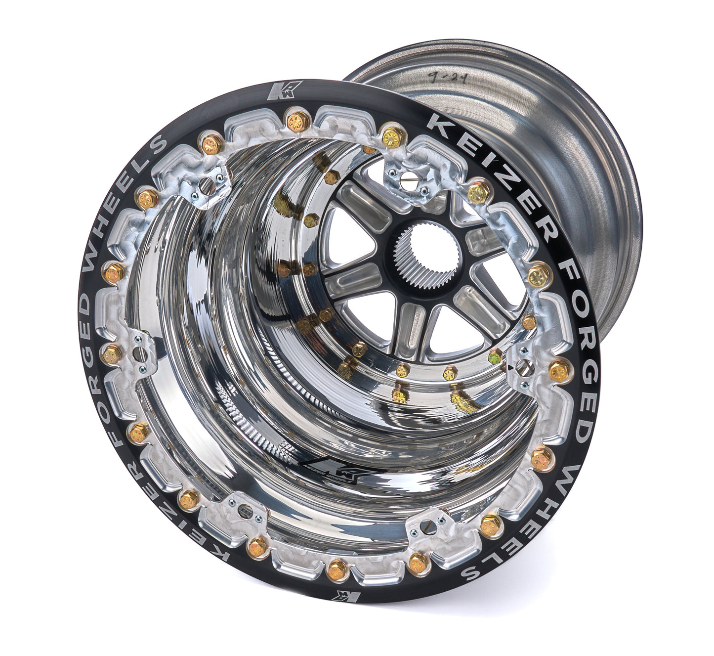 KEIZER ALUMINUM WHEELS, INC. Wheel Splined 15x17 Outer Beadlock 4in BS Wheels and Tires Wheels main image