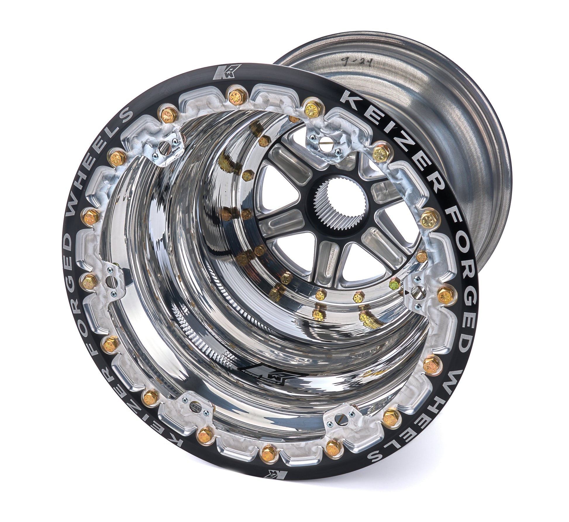KEIZER ALUMINUM WHEELS, INC. Wheel Splined 15x17 Outer Beadlock 4in BS Wheels and Tires Wheels main image