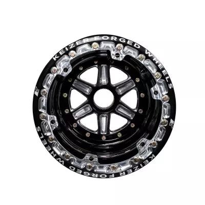 KEIZER ALUMINUM WHEELS, INC. Wheel Splined 15x17 Blk Outer Beadlock 5in BS Wheels and Tires Wheels main image