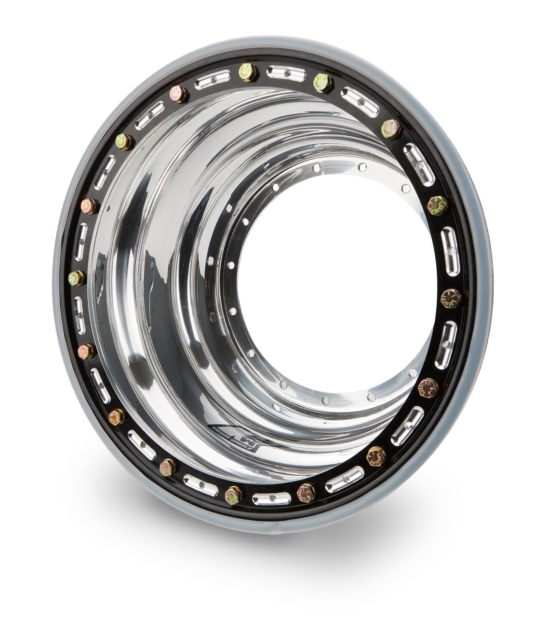 Keizer Aluminum Wheels, Inc. Wheel Half 15x7 15 Bolt W/Beadlock Polished Wheels Wheel Outer Sections main image