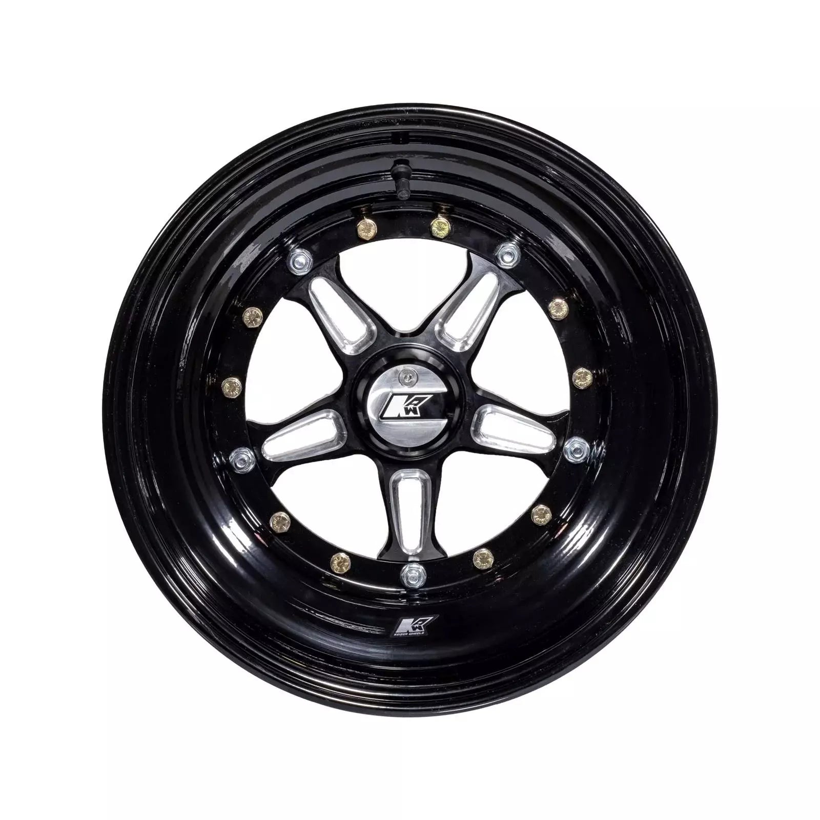KEIZER ALUMINUM WHEELS, INC. Wheel Direct Mnt 15 x 8 4in BS Black Wheels and Tires Wheels main image