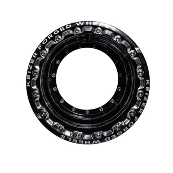 KEIZER ALUMINUM WHEELS, INC. Outer Wheel Half 15 x 8 Direct Mount B/L Black Wheels and Tires Wheels main image