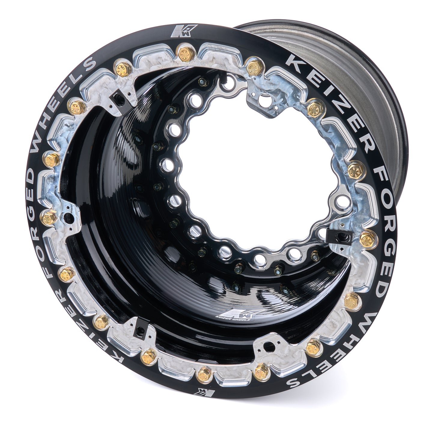 KEIZER ALUMINUM WHEELS, INC. Wheel Wide 5 15x14 5in BS Forged Beadlock Black Wheels and Tires Wheels main image