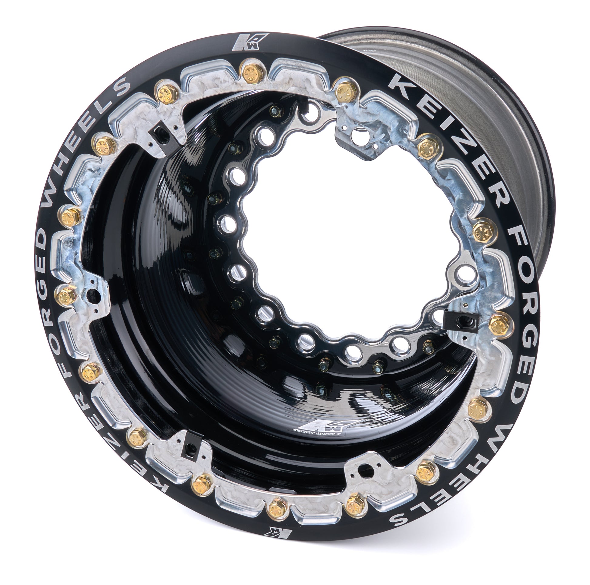 KEIZER ALUMINUM WHEELS, INC. Wheel Wide 5 15x14 5in BS Forged Beadlock Black Wheels and Tires Wheels main image