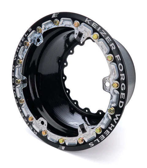 KEIZER ALUMINUM WHEELS, INC. Outer Wheel Half 15x9 Wide 5 Forge Beadlock BK Wheels and Tires Wheels main image