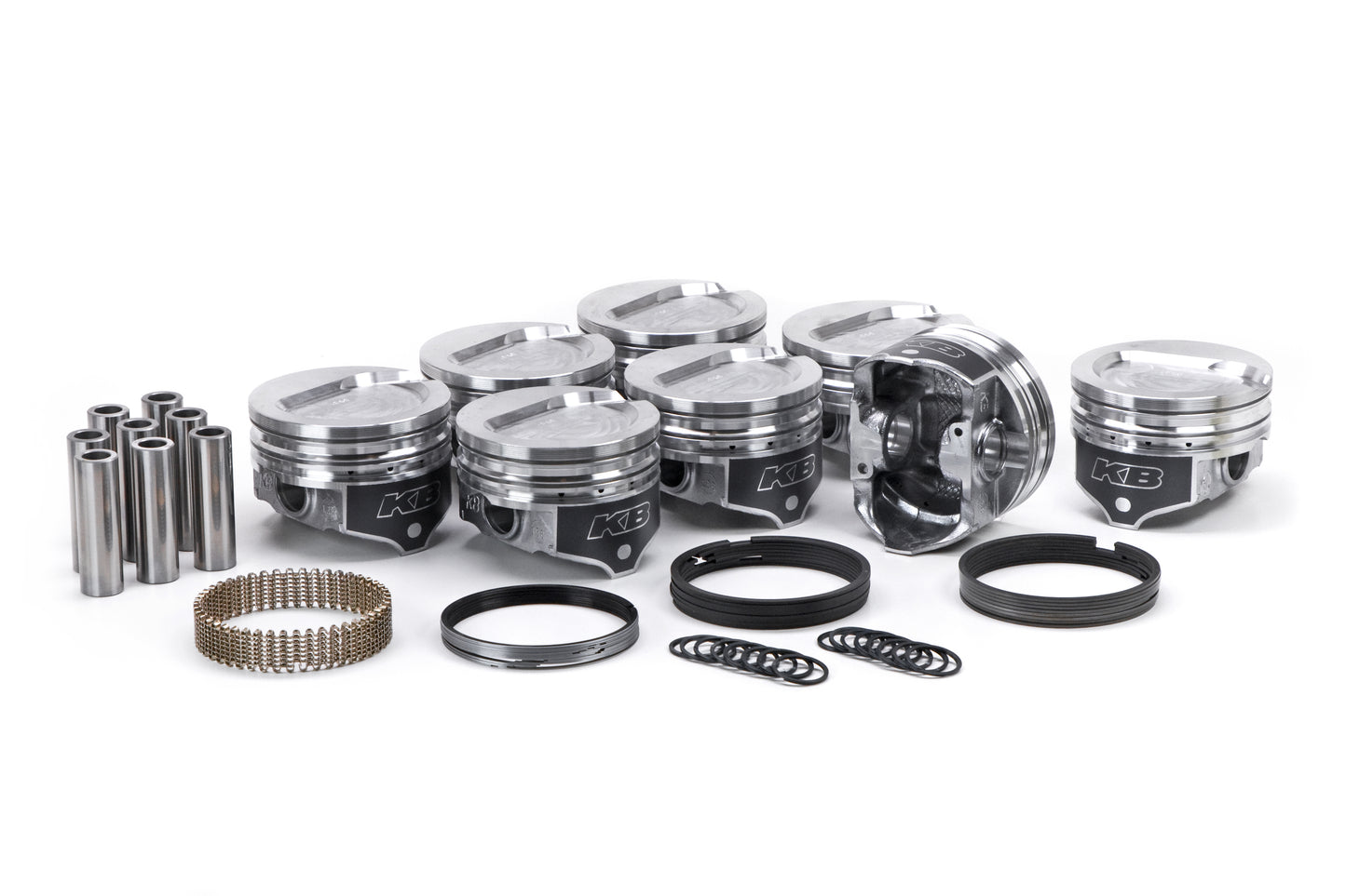 KB PERFORMANCE PISTONS BBF 460 D-Cup Piston Set 4.90 Bore +22cc Engines and Components Pistons and Piston Rings main image