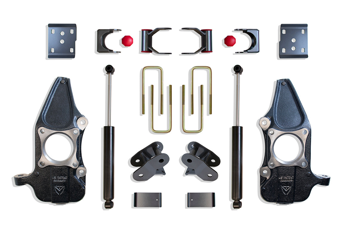 Maxtrac 15-20 Ford F-150 4WD 2/4in. Lowering Kit w/ Spindles. (Requires 22in. Rims or Larger)- Grey KC333224-4