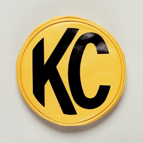 KC HiLiTES Vinyl Cover 6in Round Yellow w/Black Pair Lights and Components Light Covers main image