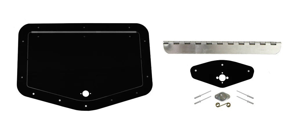 KEVKO OIL PANS & COMPONENTS 6in x 12in Access Panel - Black Exterior Components Body Panels and Components main image